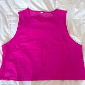 Lululemon Sculpt Tank cropped size 12 pink